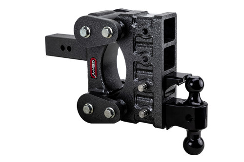 BOSS Torsion-Flex 2-1/2" 21K 6" Drop Adjustable Ball Mount with 2" & 2-5/16" Versa-ball and Pintle Lock