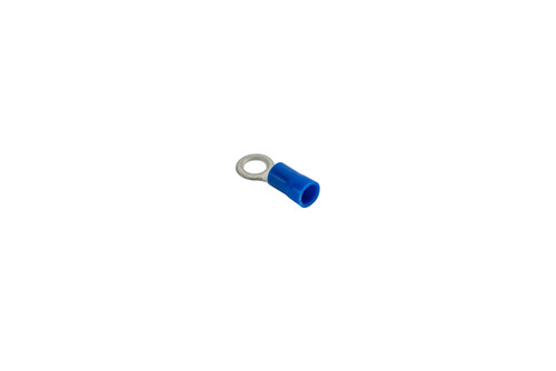 Blue Vinyl Ring connector 16-14 gauge w #10 Eye