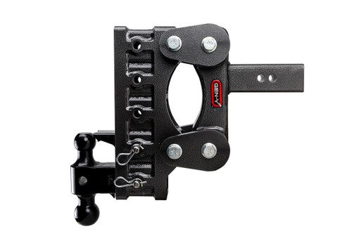 BOSS Torsion-Flex 2-1/2" 21K 9" Drop Adjustable Ball Mount with 2" & 2-5/16" Versa-ball and Pintle Lock