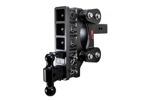 BOSS Torsion-Flex 2-1/2" 21K 9" Drop Adjustable Ball Mount with 2" & 2-5/16" Versa-ball and Pintle Lock