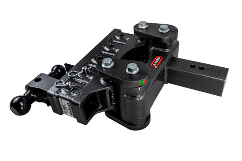 BOSS Torsion-Flex 2-1/2" 21K 9" Drop Adjustable Ball Mount with 2" & 2-5/16" Versa-ball and Pintle Lock