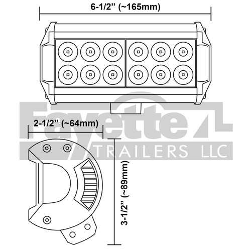 LAMPHUS CRUIZER 36 Watt LED Spot Light - 6.5"