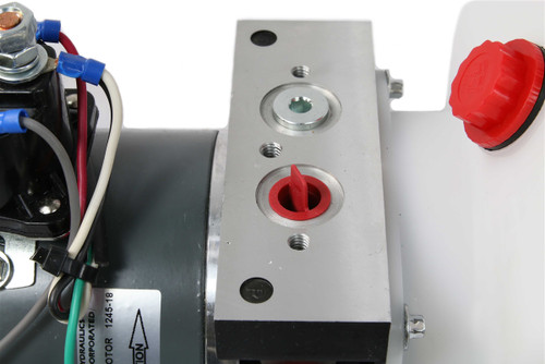 Single Action Hydraulic Pump with Remote - 6 Qt