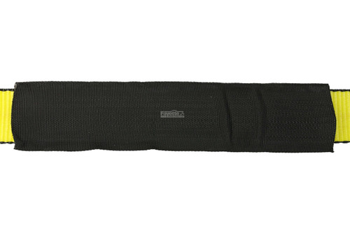 2"x33" Yellow Axle Strap with D-Rings & Protective Sleeve