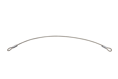 12" Steel Lanyard with Closed Loops