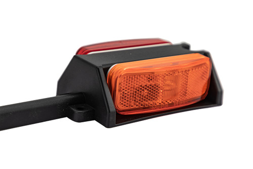 incandescent trailer fender light with red and amber lens - Drivers Side