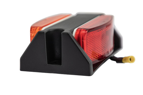 incandescent trailer fender light with red and amber lens - Drivers Side