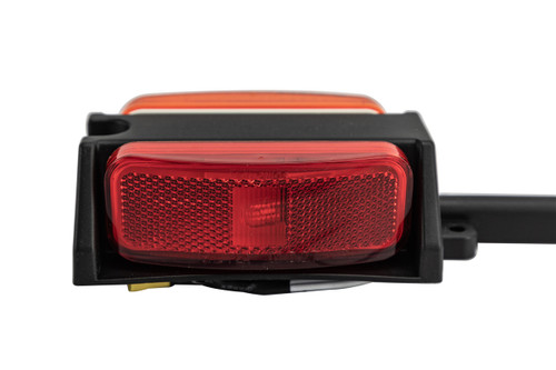 incandescent trailer fender light with red and amber lens - Drivers Side