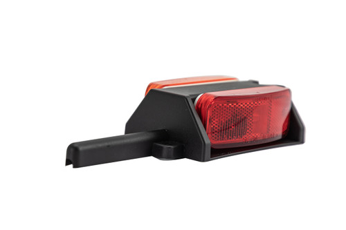 incandescent trailer fender light with red and amber lens - passenger side