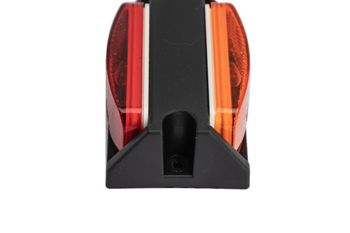 incandescent trailer fender light with red and amber lens - passenger side