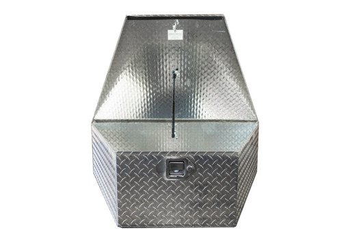 Diamond Plate Aluminum A-Frame Tool Box 40"-XL Large