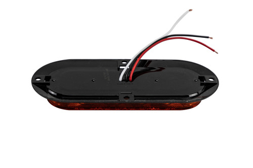 6.5" LED Oval Stop Turn & Tail Light - Surface Mount - Amber