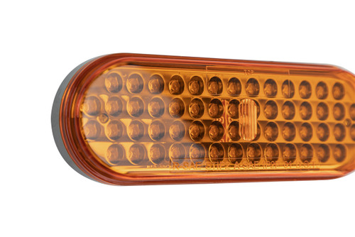 6" Oval 48-Diode LED Stop/Turn/Tail Light - Amber