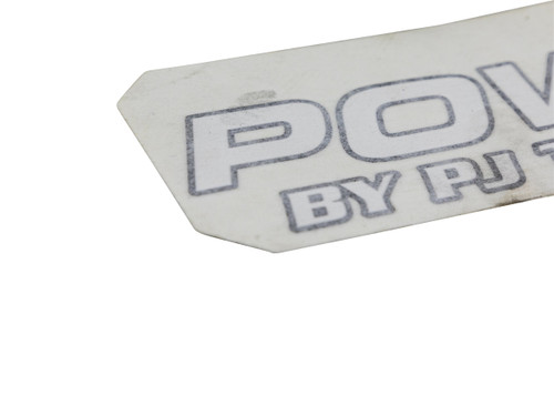 "Power Tail" Logo/Decal - White