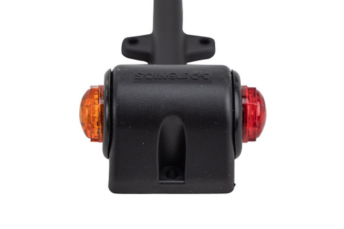 3/4" Round LED Amber/Red Fender light Assembly - Driver's side