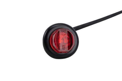 3/4" Round LED Red Clearance / Marker Light
