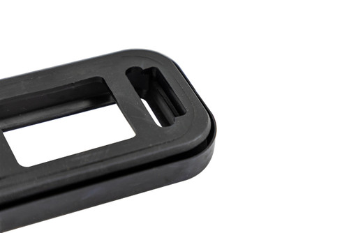 2.5" Rectangle Rubber Light Grommet - Black