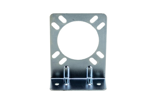 Steel Mounting Bracket for 7 RV Vehicle Plug - Zinc