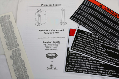 Premium Supply Hydraulic Trailer Jack - 12,000 lbs