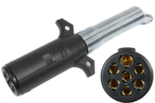 7 Pole Pin Plastic Trailer Plug with Cord Guard