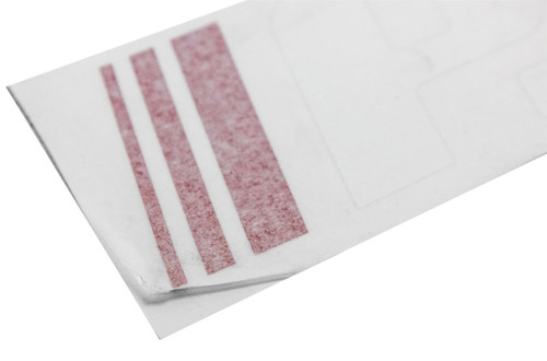 Large Straight "PJ"Logo/Decal with Red Stripes and White Letters