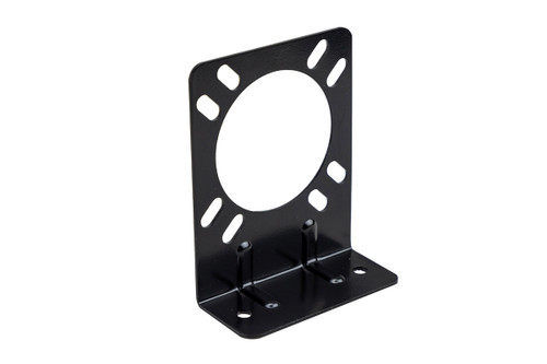 Black Steel Mounting Bracket for 7 RV Vehicle Plug