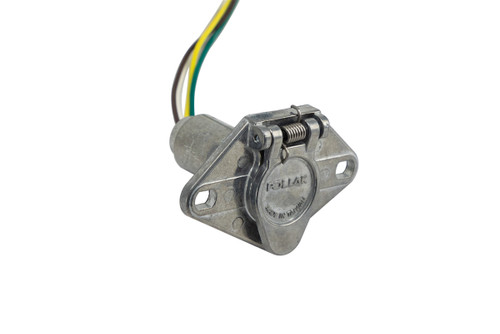 4 Flat to 6 Pole Vehicle Plug Adapter