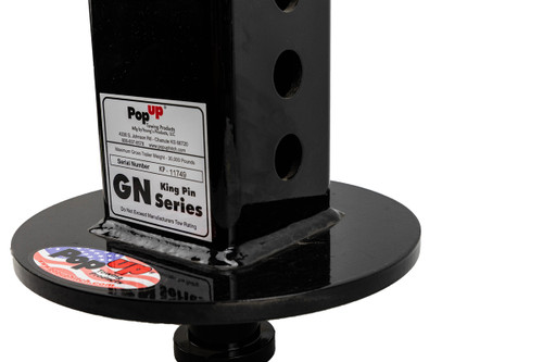 Popup 4.5"Square Gooseneck Kingpin Coupler - 30,000 lbs Rated
