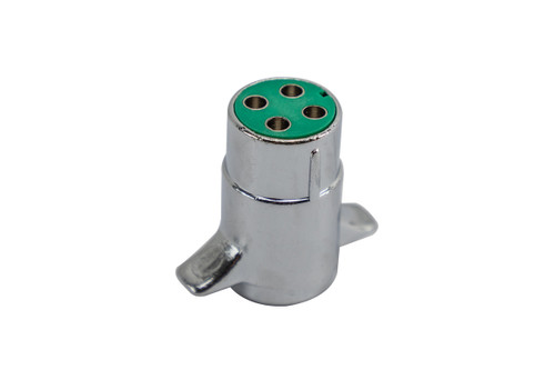 4-pole Trailer Electrical Plug - Chrome