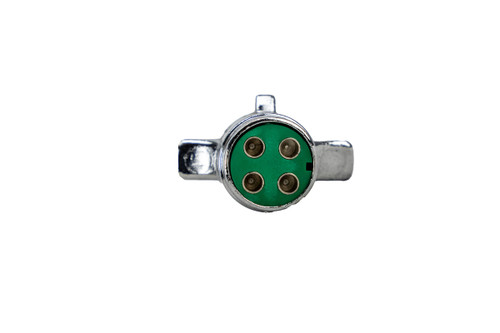 4-pole Trailer Electrical Plug - Chrome