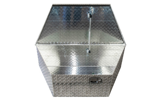 Diamond Plate Aluminum A-Frame Tool Box 35"- Large