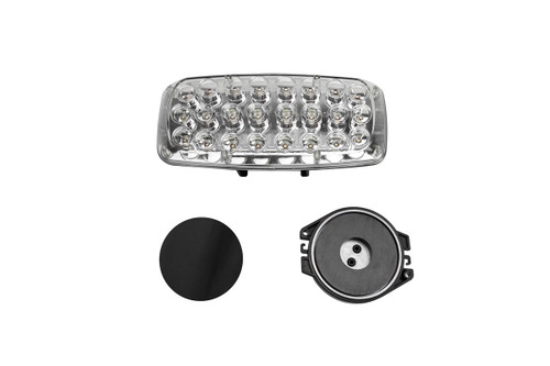 24 Diode LED Battery Powered Strobe Light with Magnetic Base - White