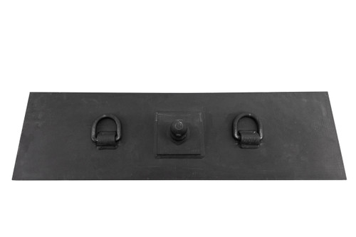 Gooseneck Plate with Ball & D-Rings 30,000 lbs. 13"x48"x3/8"