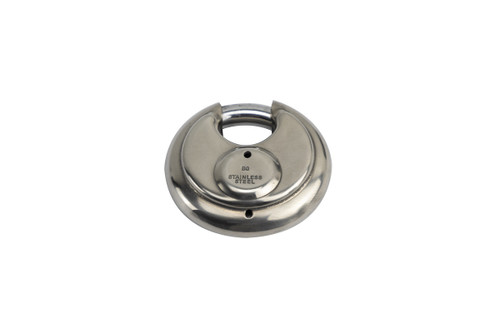 Stainless Disc Padlock with 3/8" Shielded Shackle