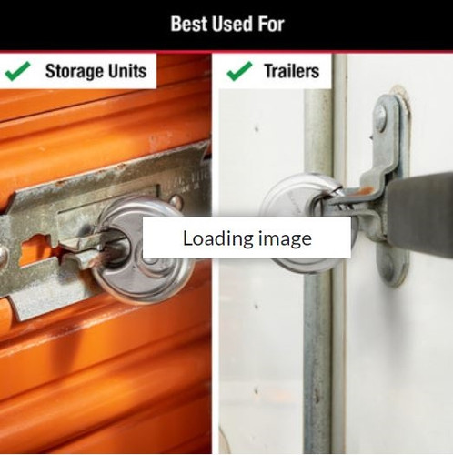 Stainless Disc Padlock with 3/8" Shielded Shackle