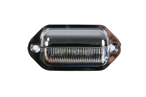 Chrome LED License Plate Light