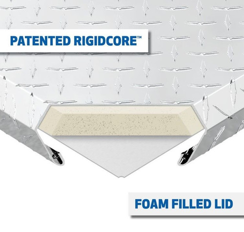UWS Diamond Plate Aluminum A-Frame Tool Box 34" - Low Profile