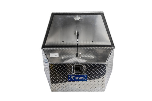 UWS Diamond Plate Aluminum A-Frame Tool Box 34" - Low Profile