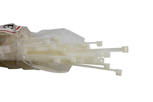 MIZE NT7 7" Cable Zip ties - Clear (Pack of 100)