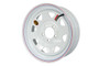 15" White Spoke Steel Trailer Rim 5-lug on 5"