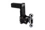 2-1/2" 7" Drop Adjustable 2-Ball Mount - 14.5K Rated - Black