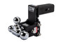 2-1/2" 5" Drop Adjustable 3-Ball Mount - 14.5K Rated - Black