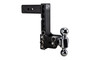 2-1/2" 9" Drop Adjustable 2-Ball Mount - 14.5K Rated - Black