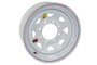 16" White Spoke Steel Trailer Rim 8-lug on 6.5"