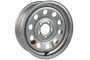 15" Silver Modular Steel Trailer Rim 5-lug on 4.5"
