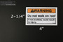 "Do Not Walk On Roof" Trailer Warning Sticker