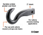 Forged Tow Hook Mount with 2" Shank