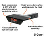 Hitch-Mounted Step for 2" receivers 6-3/8"x10-3/4"