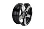 15" 5 lug on 4.5 " Series 7 Aluminum Trailer Wheel - Black/silver