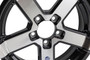 15" 5 lug on 4.5 " Series 7 Aluminum Trailer Wheel - Black/silver